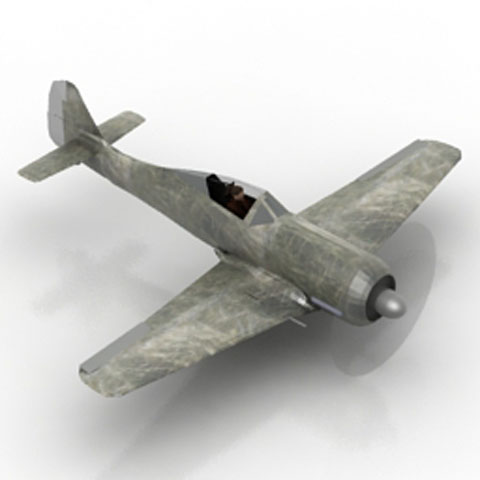 Free Airplane Fw19A3 N171 3D model for 3ds Max Library Download